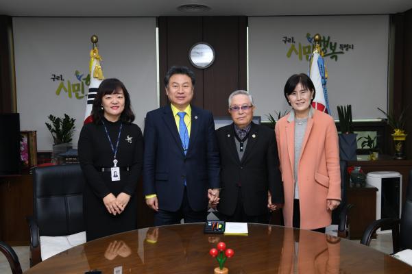 대한민국6.25참전유공자회 구리시지회 한기장회장 과 안승남시장 간담회 이미지